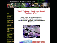 Tablet Screenshot of electronicrepairguide.com